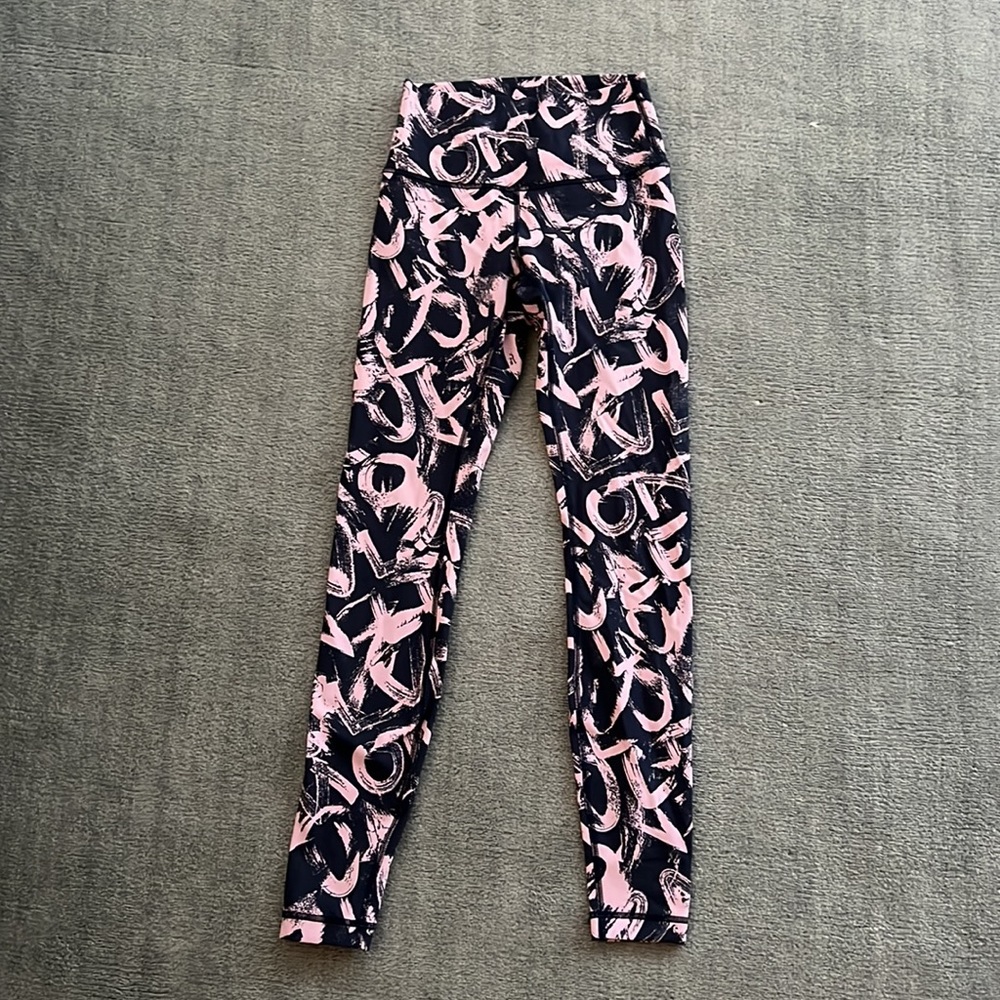 Lululemon Wunder Under High-Rise 28” Legging - Graffiti Pop Antoinette True Navy